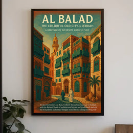 Al Balad The Colorful Old City Of Poster