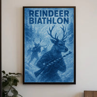 Reindeer Biathlon Poster