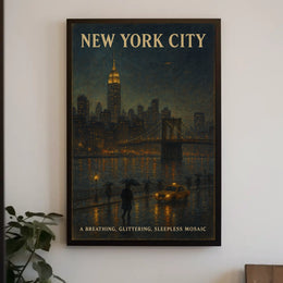 New York City A Sleepless Mosaic Poster