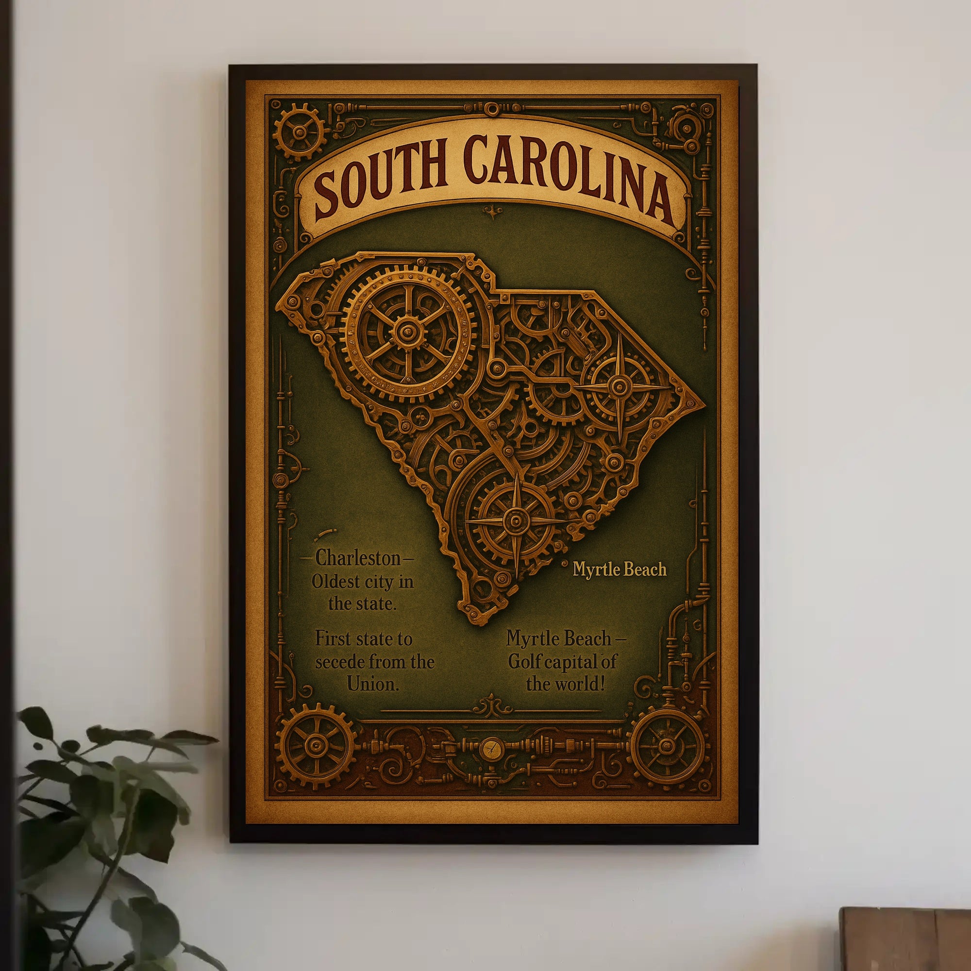 South Carolina A Steampunk Tribute Poster