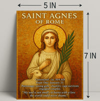 Saint Agnes of Rome Poster PosterGoat