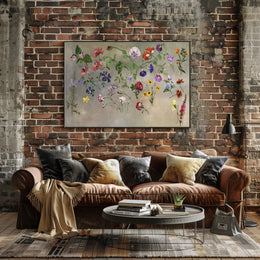 Floral Symphony: An Artistic Flower Poster