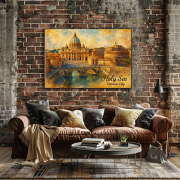 Holy See Vatican City Travel Photography Realism Poster