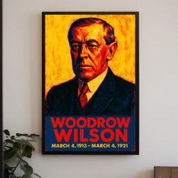 Woodrow Wilson Presidential Term Poster