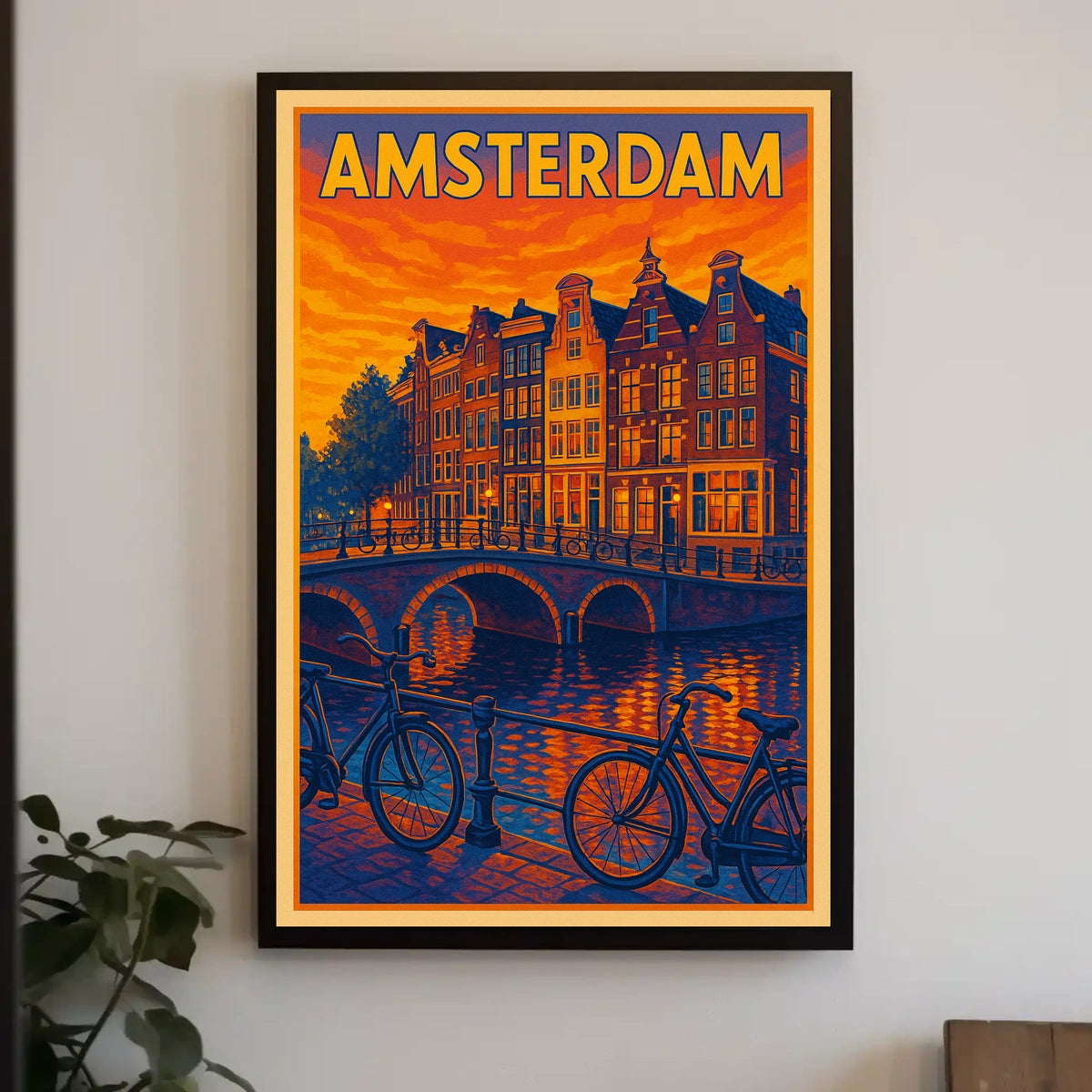 Amsterdam Evening Glow Poster