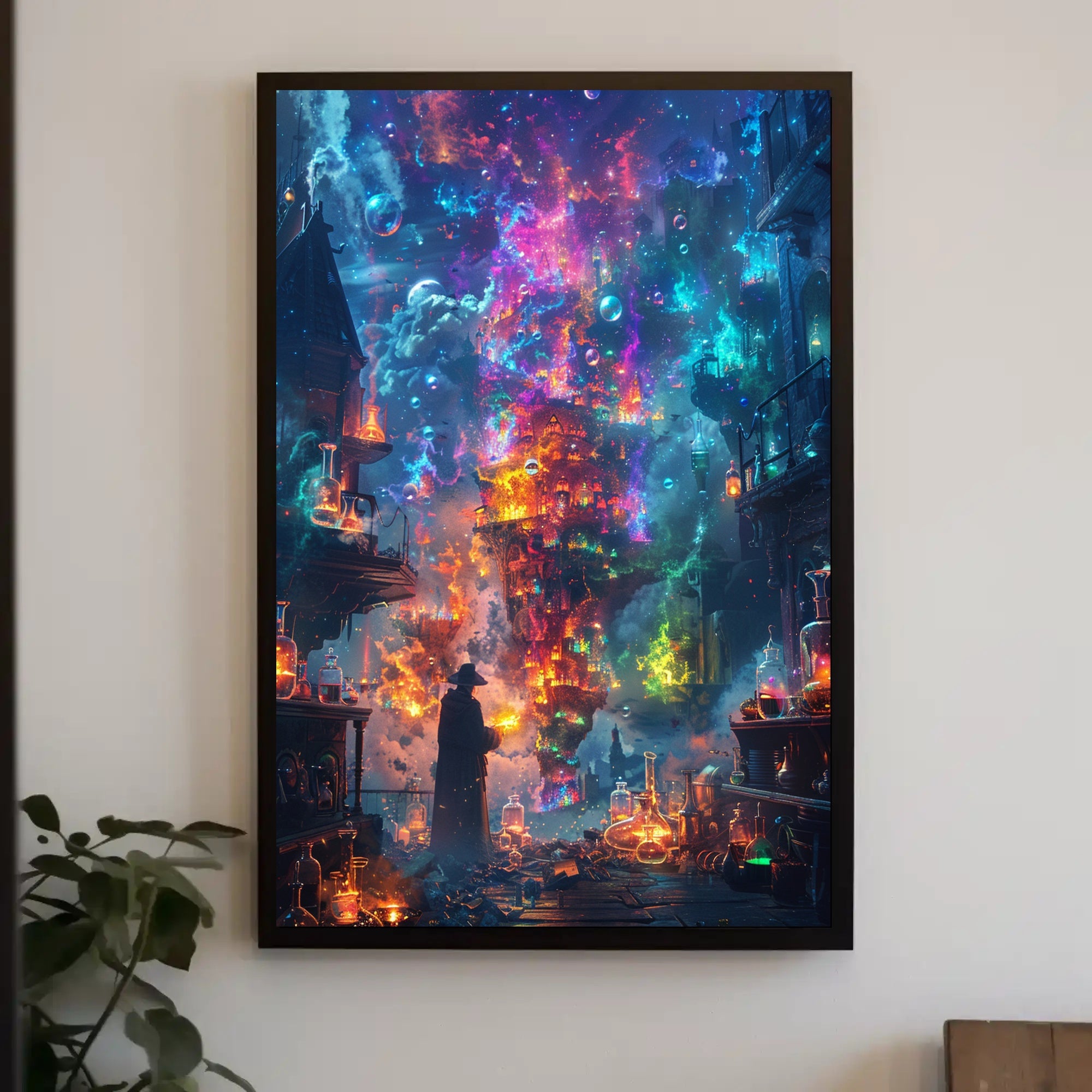 Enchanted Alchemist's Realm: Mystical Fantasy Poster PosterGoat