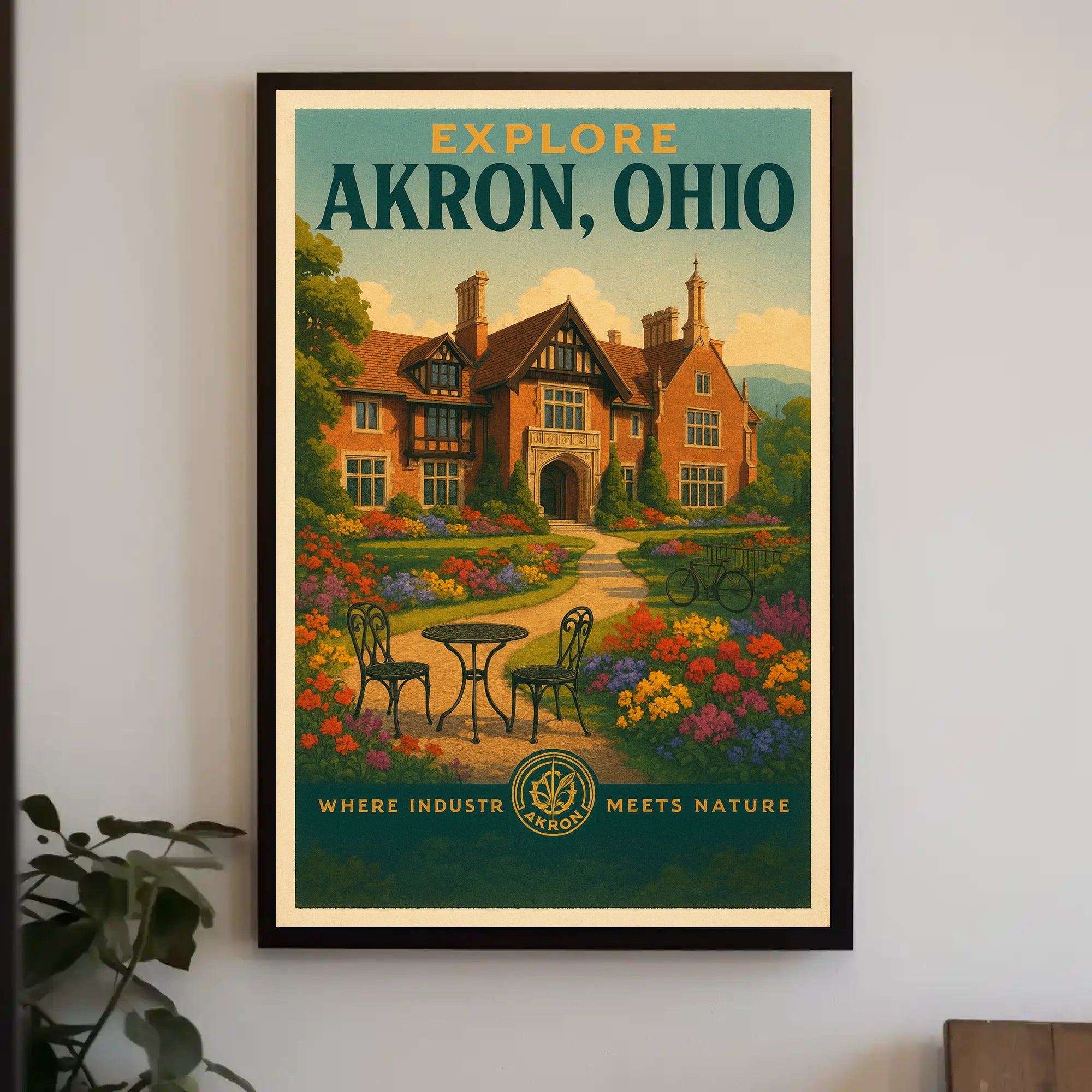 Explore Akron, Ohio Poster