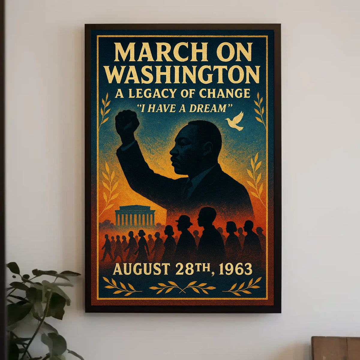 Historic March on Washington Commemorative Poster Art