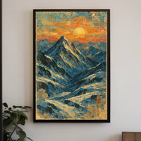 Majestic Mountain Sunrise Poster