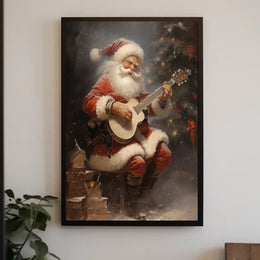 SantaS Melodic Holiday Poster