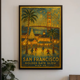 San Francisco Golden Gate Glow Poster