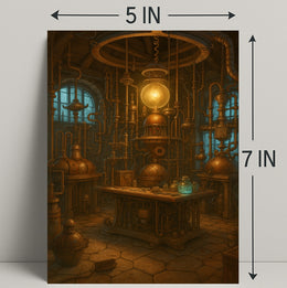 Steampunk Laboratory Adventure - Fantasy or Mythology Poster