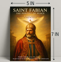 Saint Fabian The Pontiff of Peace Poster PosterGoat