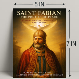 Saint Fabian The Pontiff of Peace Poster PosterGoat