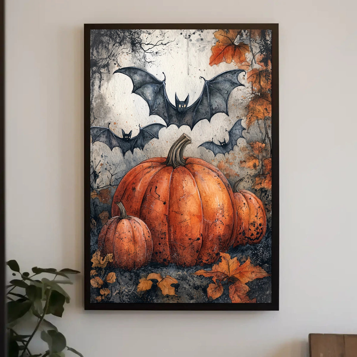 Halloween Whimsy Art Print - Abstract, Artistic Poster