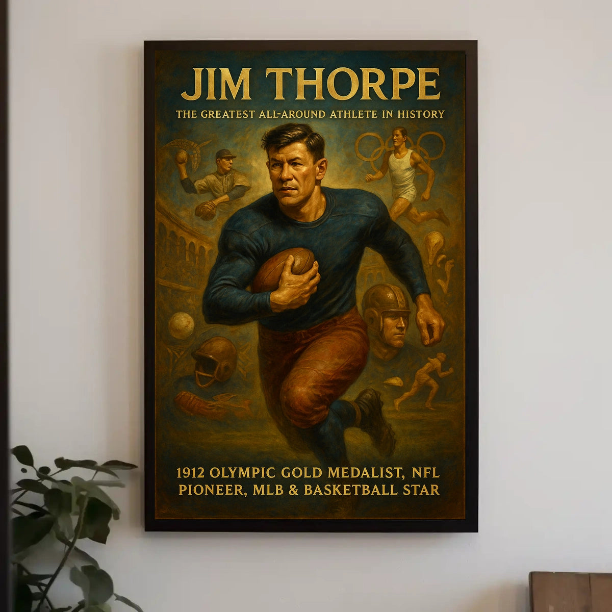 Celebrating Jim Thorpe A Legendary Athlete Jim Thorpe Poster