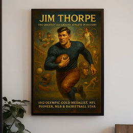 Celebrating Jim Thorpe A Legendary Athlete Jim Thorpe Poster