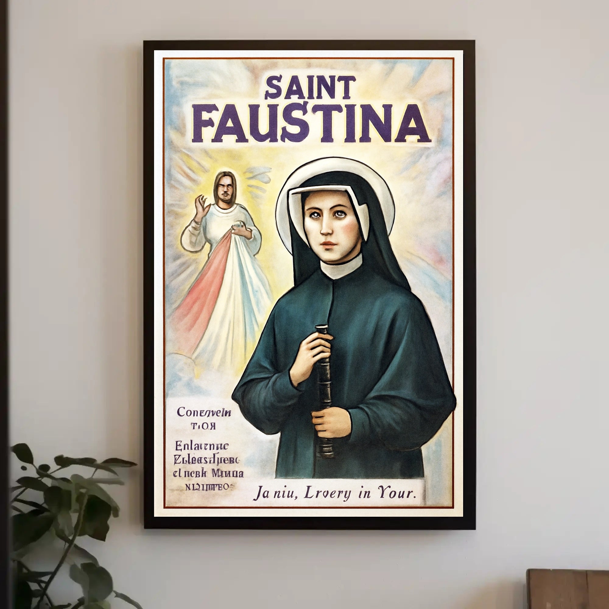 Saint Faustina Poster PosterGoat