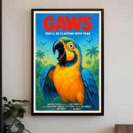 Gaws  Youll Be Flapping with Fear Poster PosterGoat
