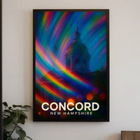 Concord Cityscape Vibrant Impressionism Chic Poster