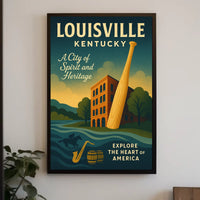 Explore Louisville, Kentucky Poster