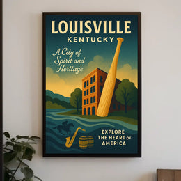 Explore Louisville, Kentucky Poster