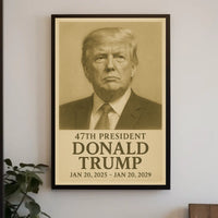 Donald Trump 47th President Poster