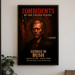 George W. Bush 43rd President of the United States Zombidents Poster Series