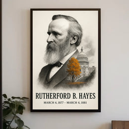Rutherford B. Hayes 19th President of the United States Reflections Poster
