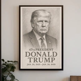 Donald Trump 47th President Poster