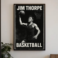 Jim Basketball Enthusiast Abstract Art Poster