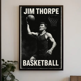 Jim Basketball Enthusiast Abstract Art Poster