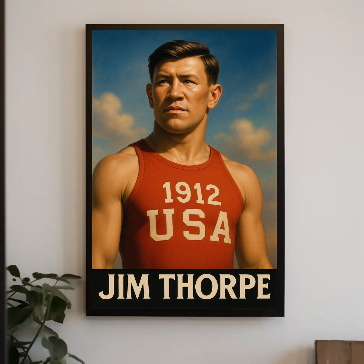 Jim Thorpe Iconic Athlete Poster