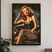 Vintage Glamour Under the Stars Poster