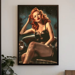 Vintage Glamour Under the Stars Poster