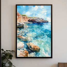 Malta Blue Lagoon Comino Island View Poster