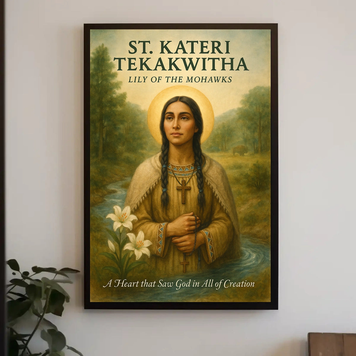 St. Kateri Tekakwitha Lily of the Mohawks Poster