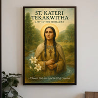 St. Kateri Tekakwitha Lily of the Mohawks Poster