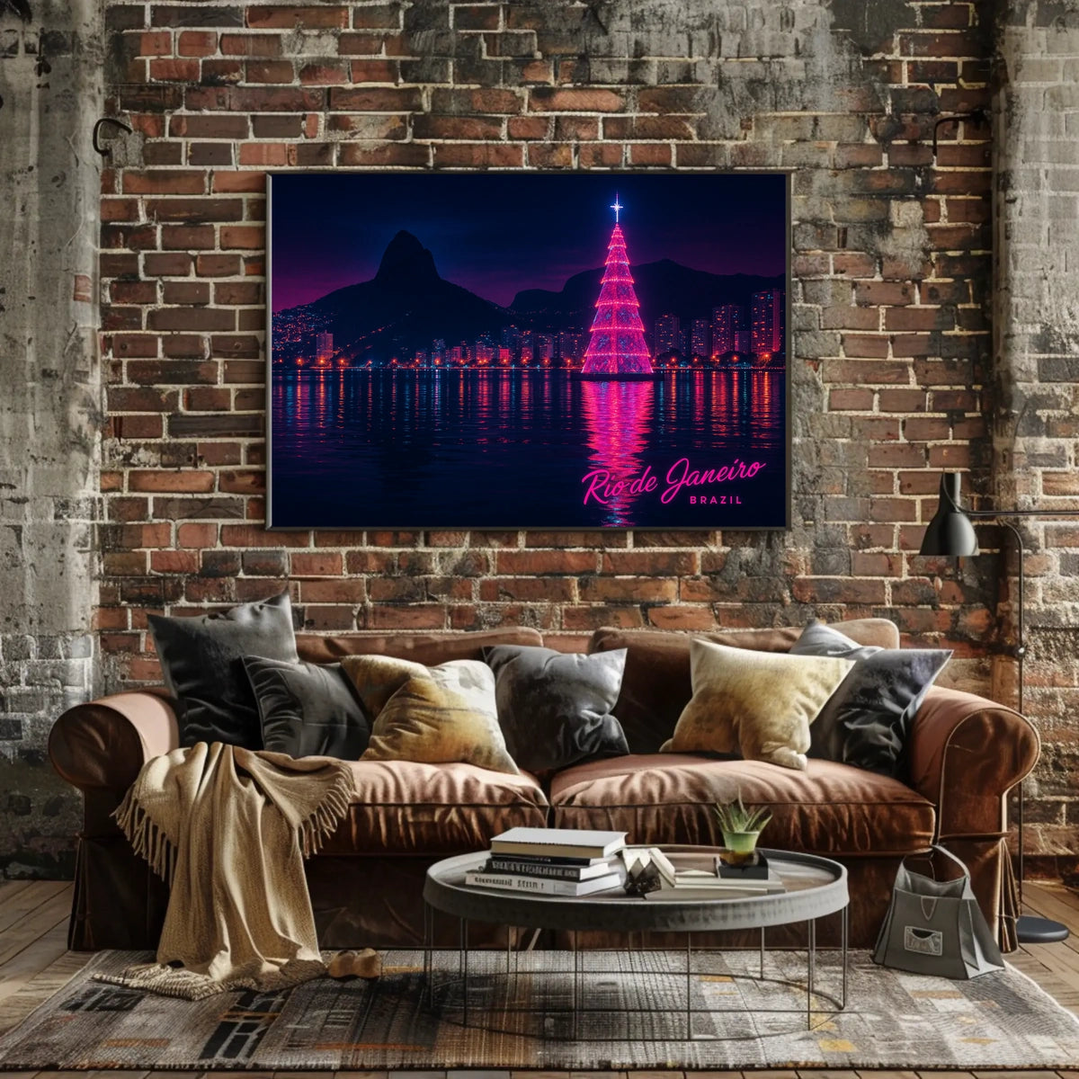 Rio de Janeiro Nightscape Poster