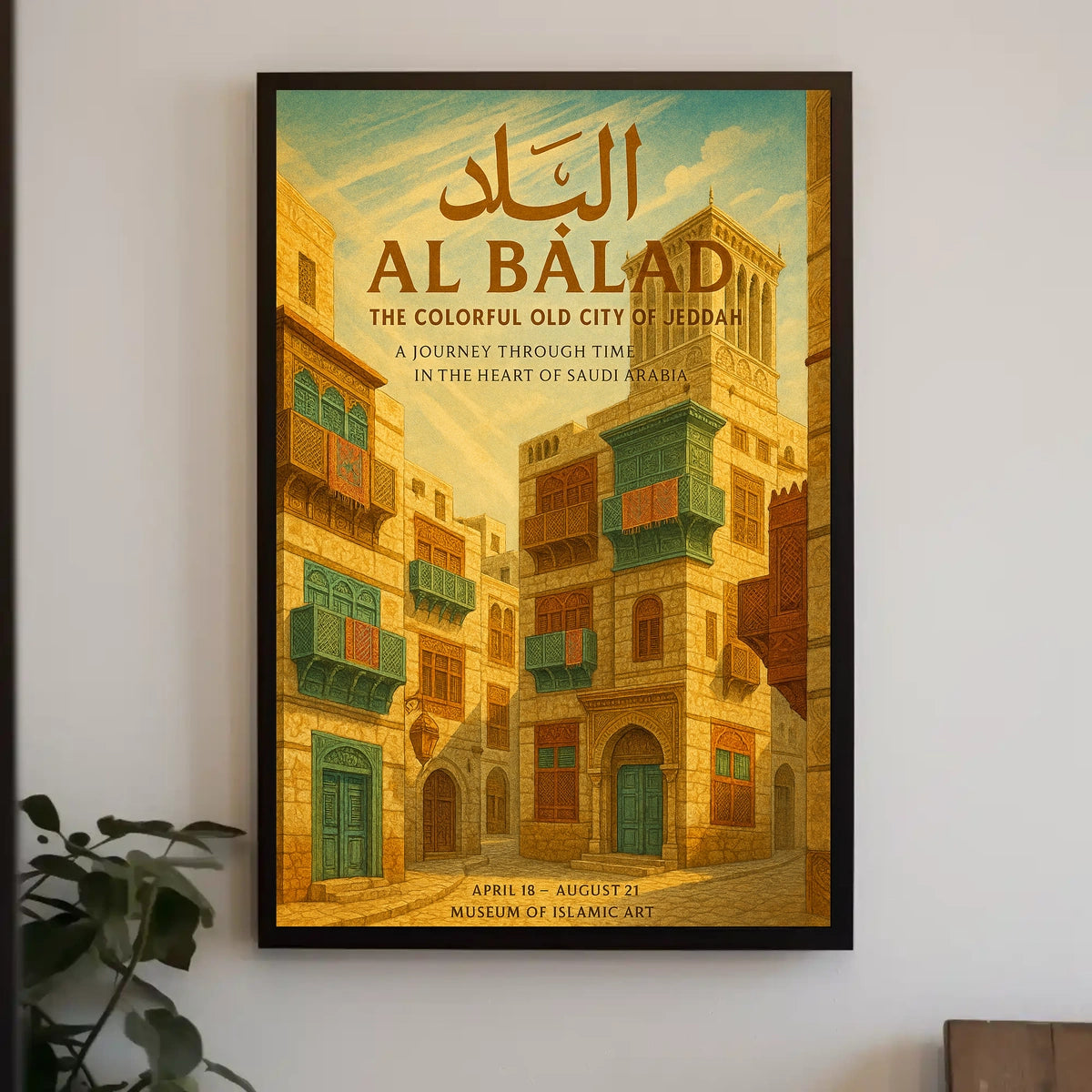 Al Balad The Colorful Old City Of Poster