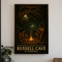 Russell Cave Prehistoric Shelter Poster