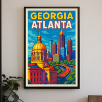 Atlanta Skyline Poster