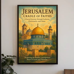 Jerusalem Cradle of Faiths Poster