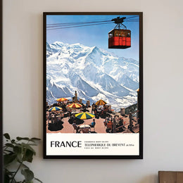 Chamonix-Mont-Blanc: Téléphérique du Brévent Poster PosterGoat