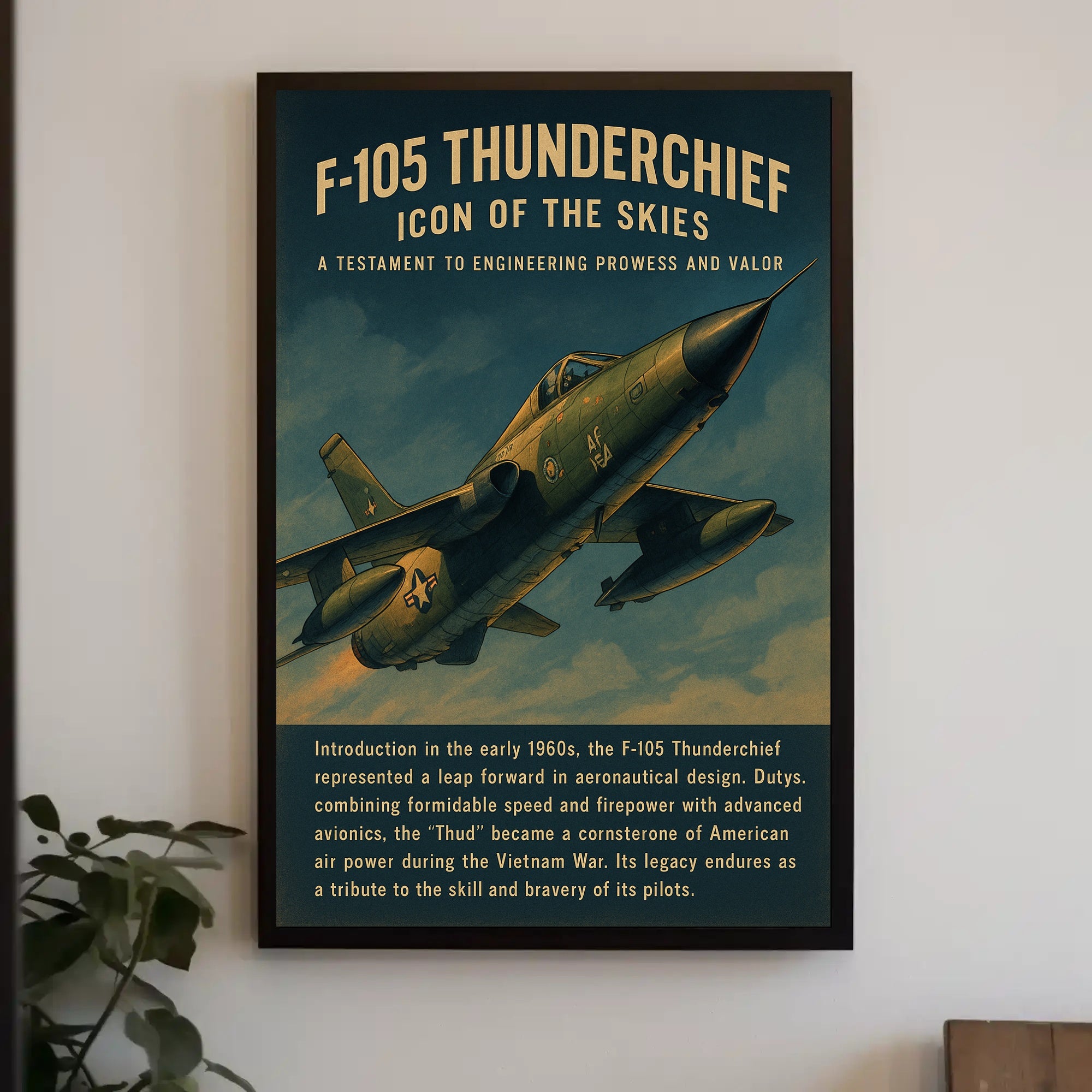F-105 Thunderchief Icon Of The Skies Poster