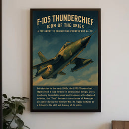 F-105 Thunderchief Icon Of The Skies Poster