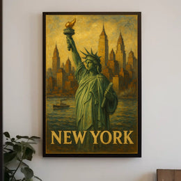 New York Iconic Cityscape Poster