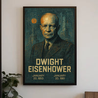 Eisenhower Legacy Abstract Art Historical or Presidential Poster