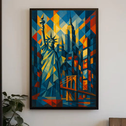 Geometric New York Poster