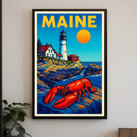 Maine Coastal Charm Poster